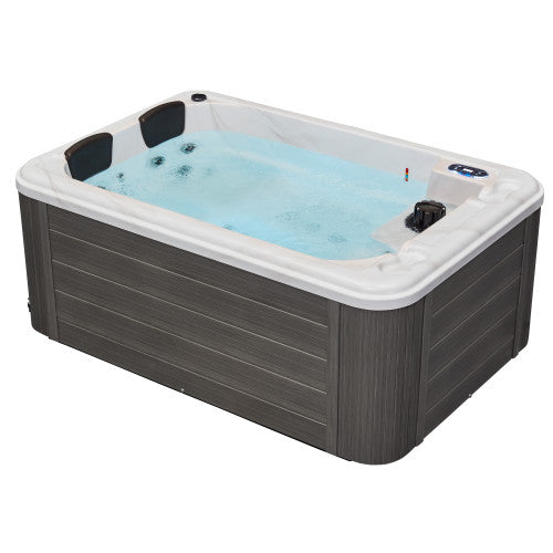 Riley 3-Person Hot Tub, Studio Series, 26 Powerful Massage Jets, 2 Cushioned Neck Pillows, WS-291