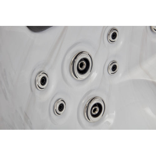 Riley 3-Person Hot Tub, Studio Series, 26 Powerful Massage Jets, 2 Cushioned Neck Pillows, WS-291