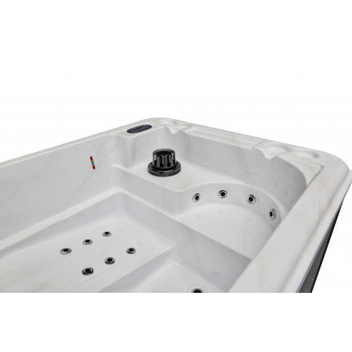 Riley 3-Person Hot Tub, Studio Series, 26 Powerful Massage Jets, 2 Cushioned Neck Pillows, WS-291