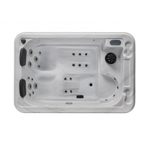 Riley 3-Person Hot Tub, Studio Series, 26 Powerful Massage Jets, 2 Cushioned Neck Pillows, WS-291