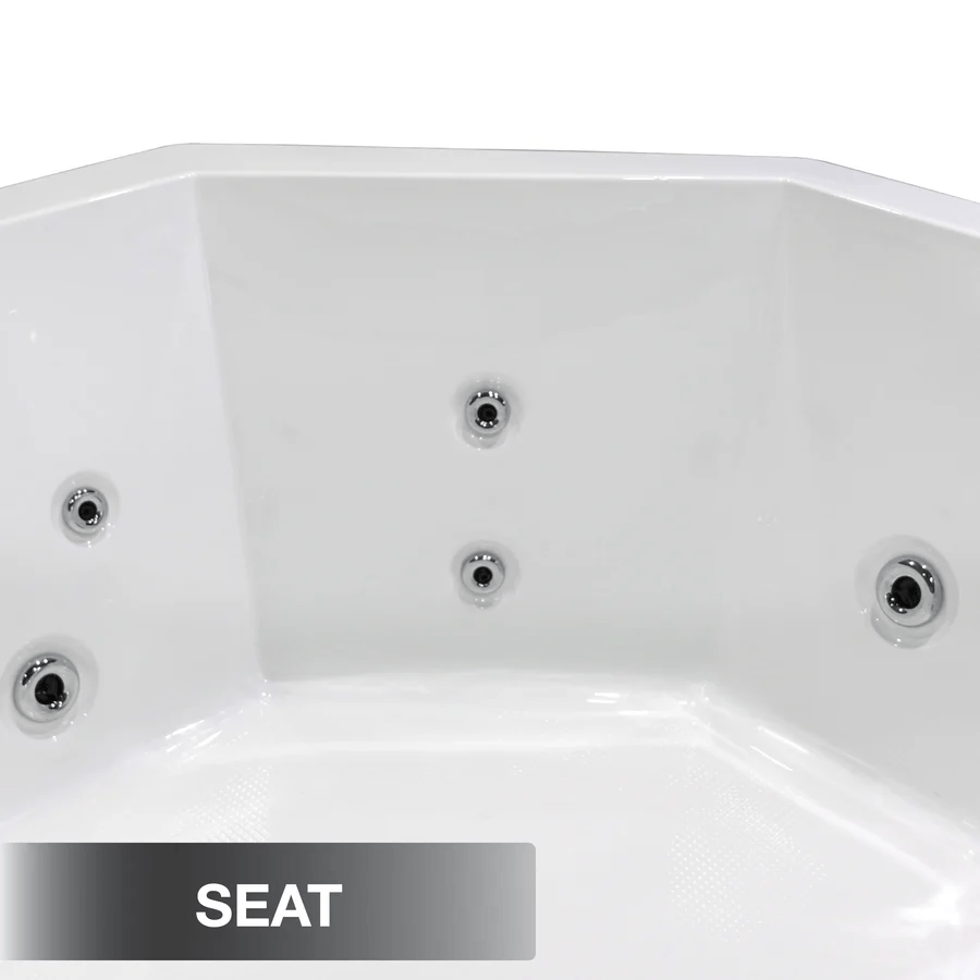 Muskoka Hot Tub, 5-Person 14 Adjustable Hydrotherapy Jets, KH-10096, 847028000120