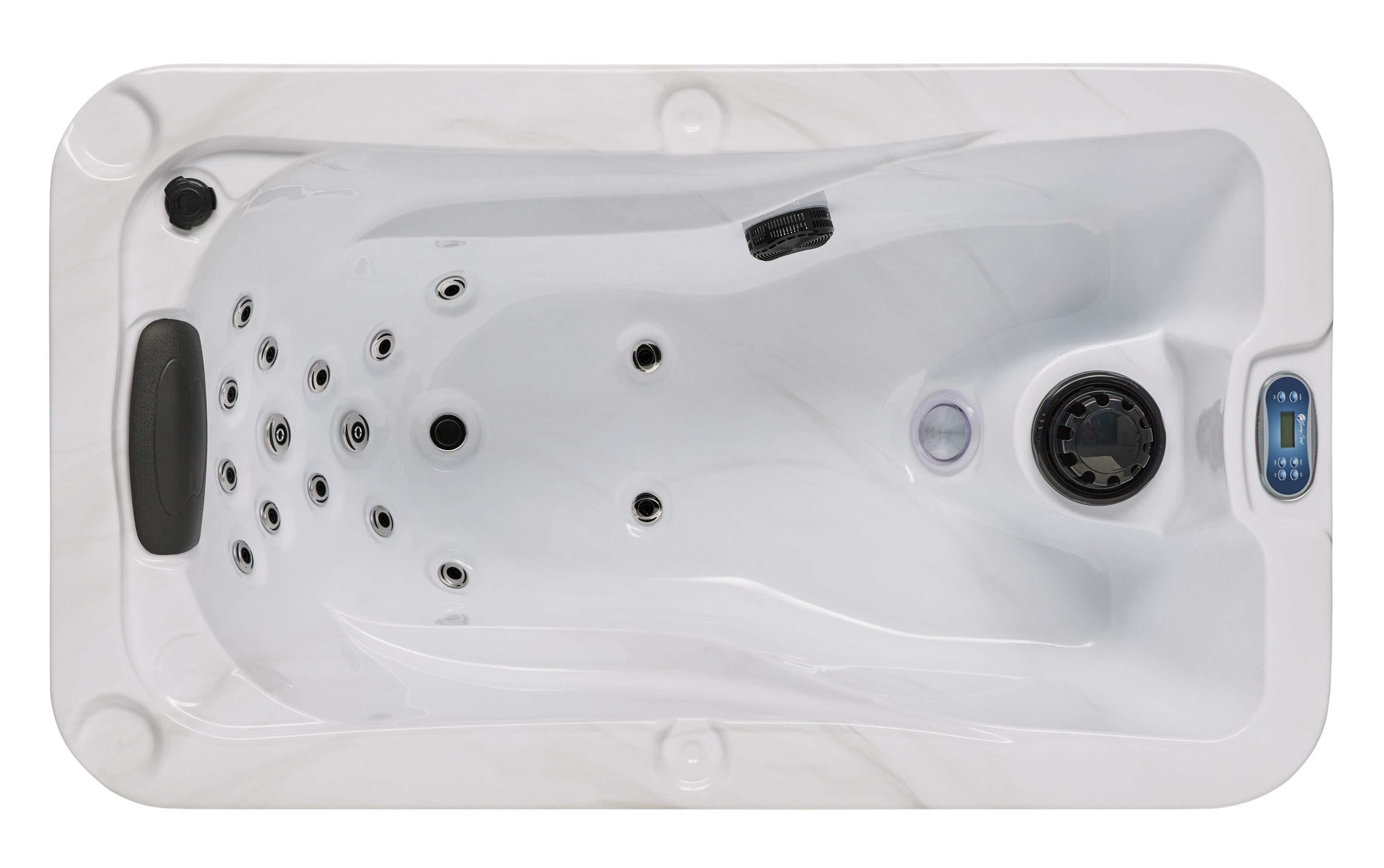 Solo 1 Person Hot Tub, Studio Series, 17 Adjustable Massage Jets, Cushioned Neck Pillow, WS-599
