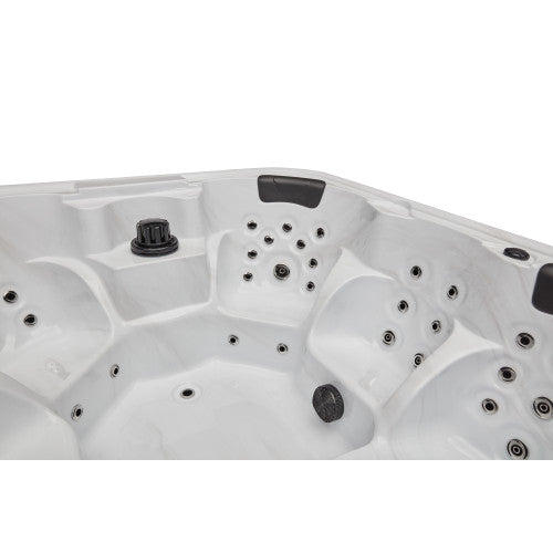 Eclipse 6 Person Hot Tub, Studio Series, 51 Powerful Massage Jets, 4 Cushioned Neck Pillows, Premium Bluetooth Speaker System, WS-192