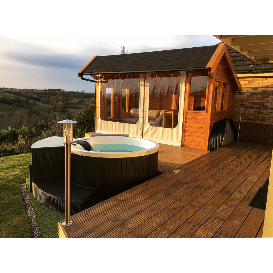 Okanagan Hot Tub, 4-Person, 10 Adjustable Hydrotherapy Jets, KH-10083, 847028000281