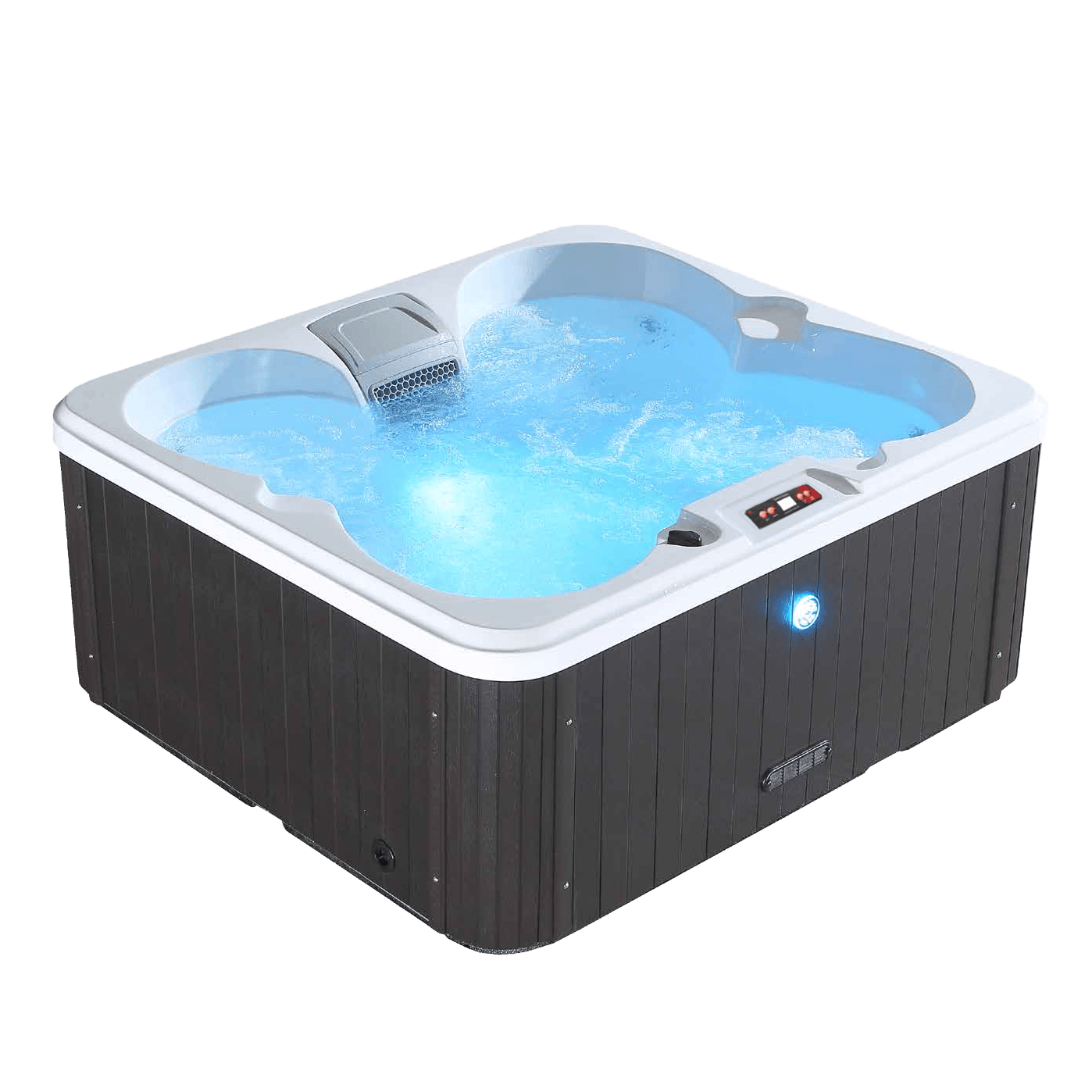 Gander Hot Tub, 4-Person, 15 Adjustable Hydrotherapy Jets, KH-10099, 847028000137
