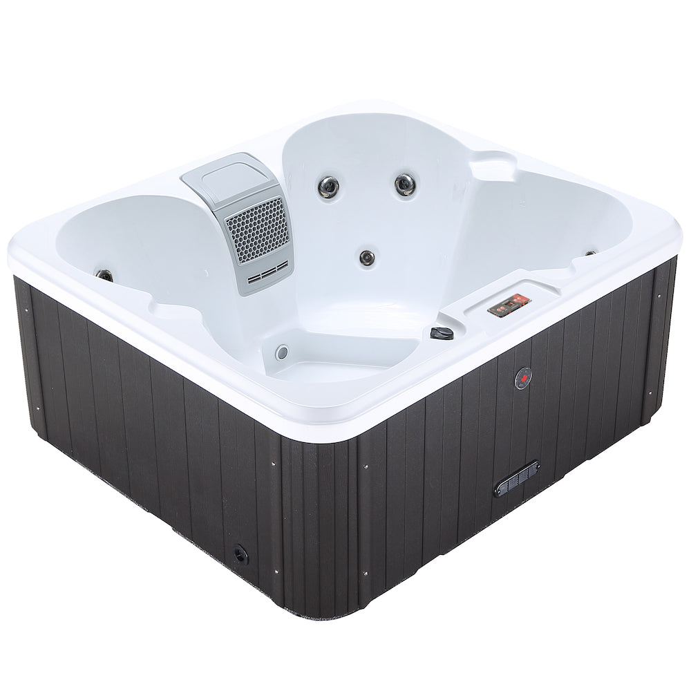 Gander Hot Tub, 4-Person, 15 Adjustable Hydrotherapy Jets, KH-10099, 847028000137