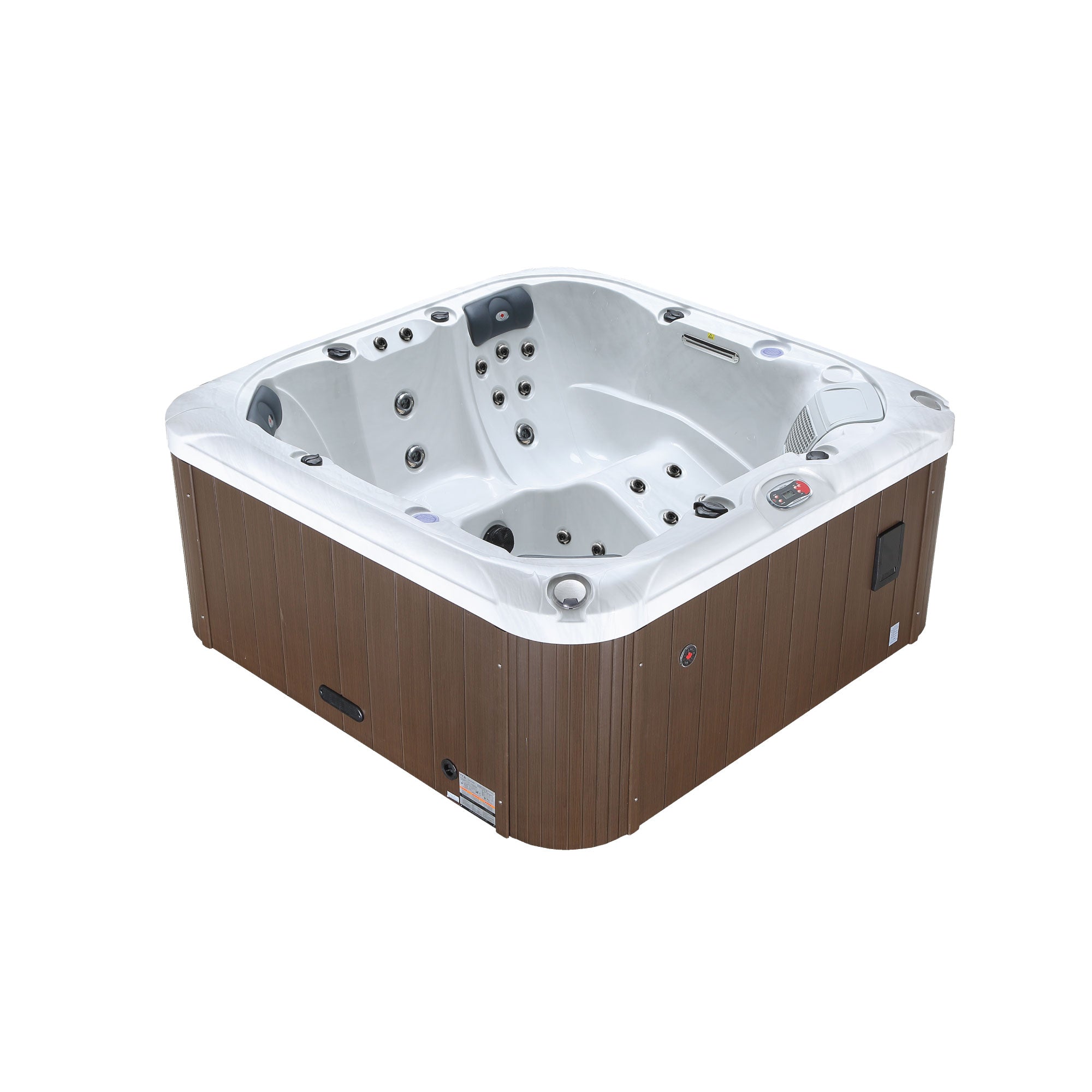 Cambridge Hot Tub, 6-Person, 34 Hydrotherapy Jets, Waterfall & Aromatherapy, KH-10141, 847028000823