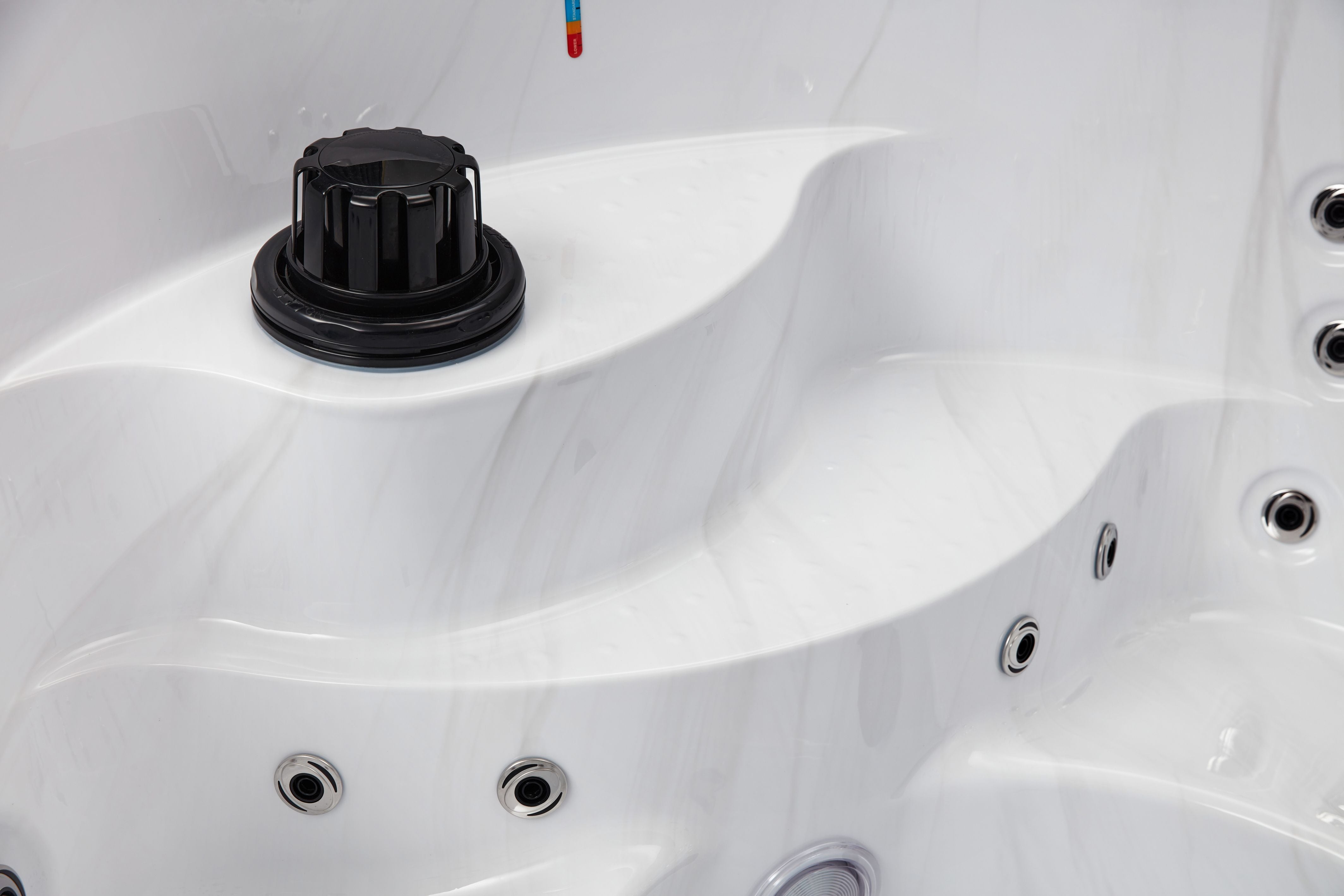 Oscar 6 Person Hot Tub, Studio Series, 64 Powerful Massage Jets, Premium Bluetooth Sound System, WS-007