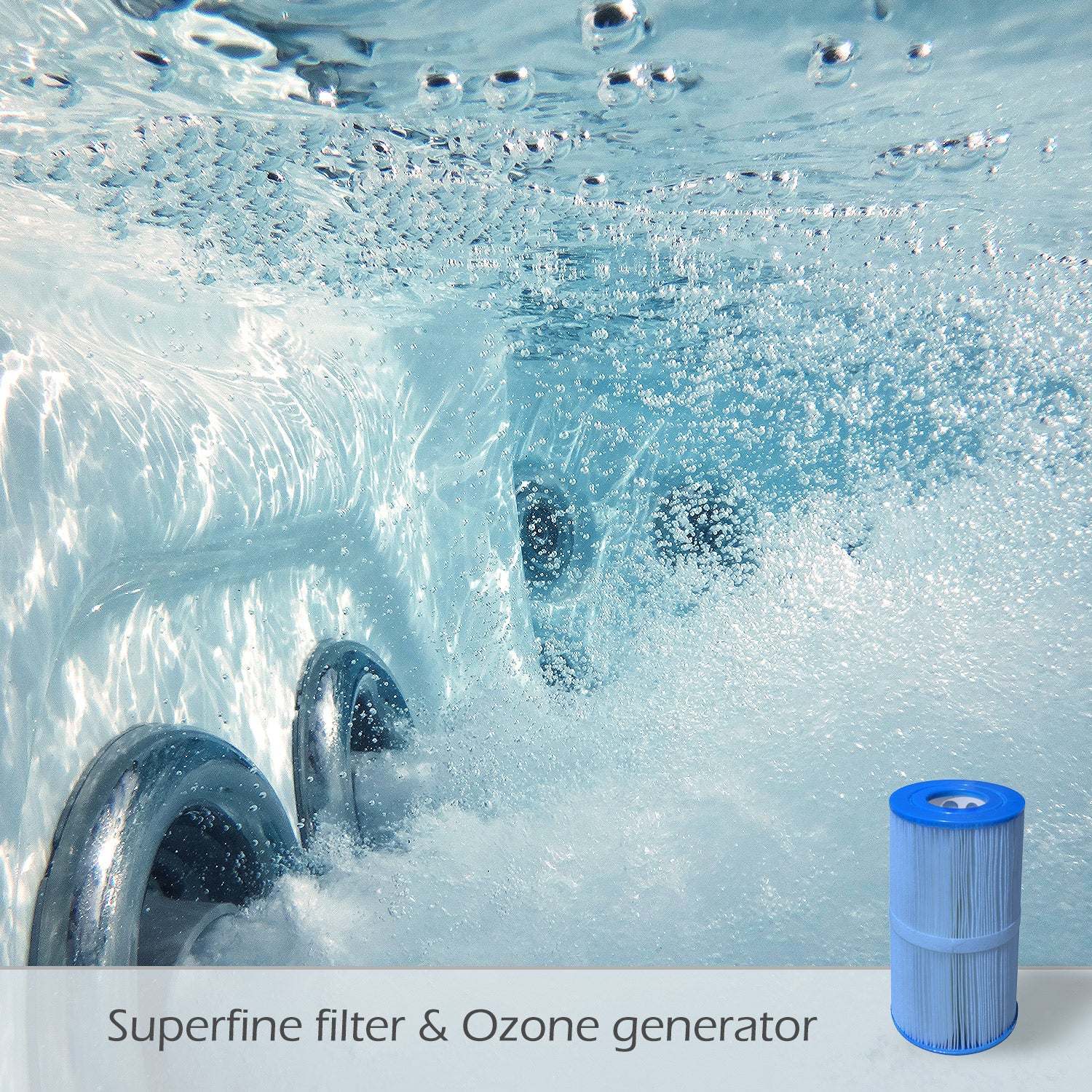 Jersey Hot Tub, 5 Standard Seats and 1 Lounge Seat, 46 Massage Jets, WM00762